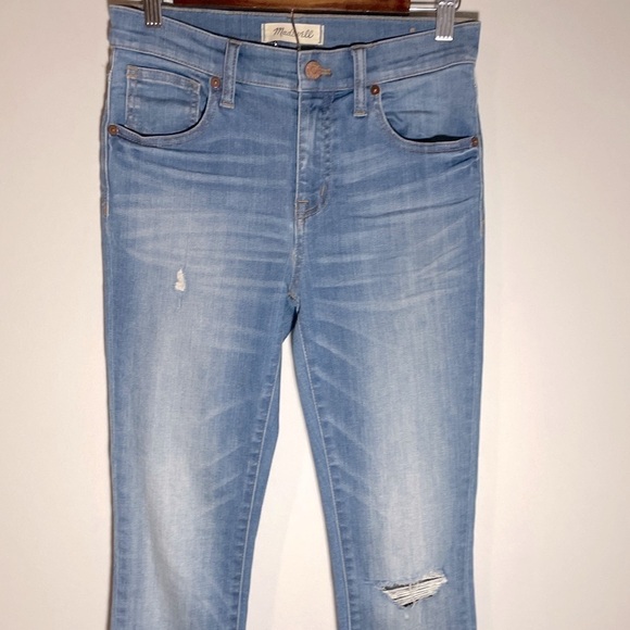 Madewell 9” High Riser distressed Skinny jeans size 26 - Picture 6 of 9